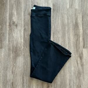 FRAME Denim The Jet Set Flare Black Size 2 High Rise Pull On